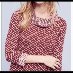 Anthropologie MOTH cowled neck Galena pullover Med